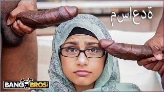 BANGBROS – Epic Mia Khalifa Big Black Dick Threesome On Monsters Of Cock&excl;