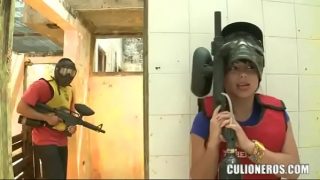 CULIONEROS – Sexy Latina With Big Ass Playing Paintball