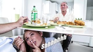 DON’T FUCK MY DAUGHTER – Blonde Teen PAWG Alyssa Cole Gets Her Way With Daddy’s Older Friend