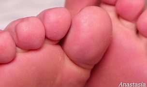 toes extremely close up Featuring Anastasia Gree