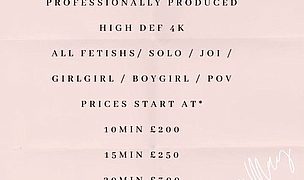hello everyone! i’m now taking orders for custom videos! all fetishes excepted (well almost all haha! Featuring Honour May