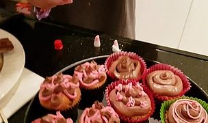 just making cupcakes on my day off ❤ Featuring Brittany Bardot