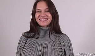 newcomer enjoys her casting! Featuring Mari