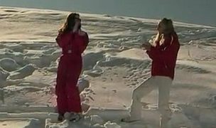 members of the ski rescue patrol find a stranded skier and screw him Featuring Jessica Girl, Judith Fox, Greg Centauro