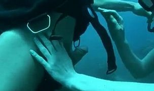 sabina lets a man fuck her under water for an ocean polluting cumshot Featuring Sabina