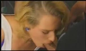 edwige blonde with two facials after dp and blowjob in mmf threesome Featuring Edwige