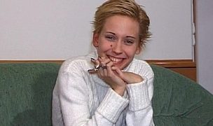 melinda, teen and blonde in the private casting’s couch Featuring Melinda