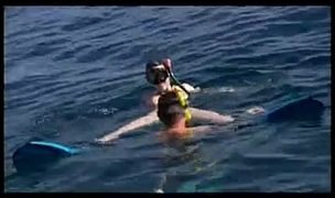 scuba diver sabina gives a blowjob and gets screwed under water Featuring Sabina