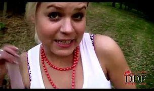 nasty little chick working hard on cock Featuring Steve Q, Baby Blonde