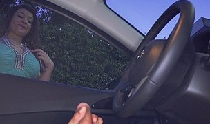 parking lot cock flash for latina Featuring Tatiana