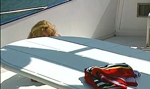 pussy haired irina gets anal in a boat Featuring Aniko Jacqueline, Irina