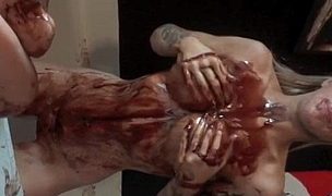 chocolate syrup bath Featuring Staci Chase