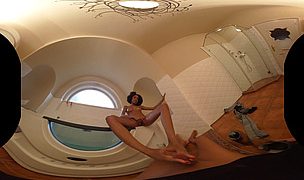 intimate pleasure: breath-taking slim babe gives pov footjob Featuring Thomas Stone, Luna Corazon