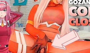 darling in the franxx cosplay fucking her pussy with her toy until cum so hard, pussy close up, creamy pussy sa086 Featuring Sexy Angel Stripper aka Emanuelly Raquel